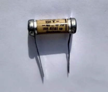 ONE Siemens & Halske 0.025 uF 250V papier capacitor NOS Unused capacitor - Image 4
