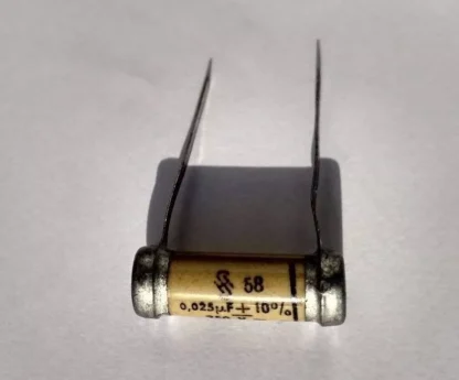 ONE Siemens & Halske 0.025 uF 250V papier capacitor NOS Unused capacitor